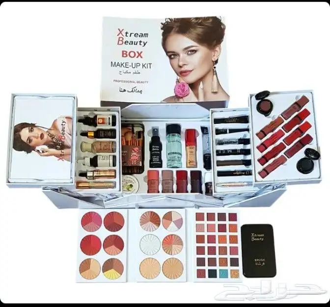 مجموعة مكياج احترافية كاملة تتضمن جميع أدوات المكياج الأساسي 0