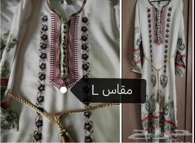 للبيع جلابيات مطرزة 1