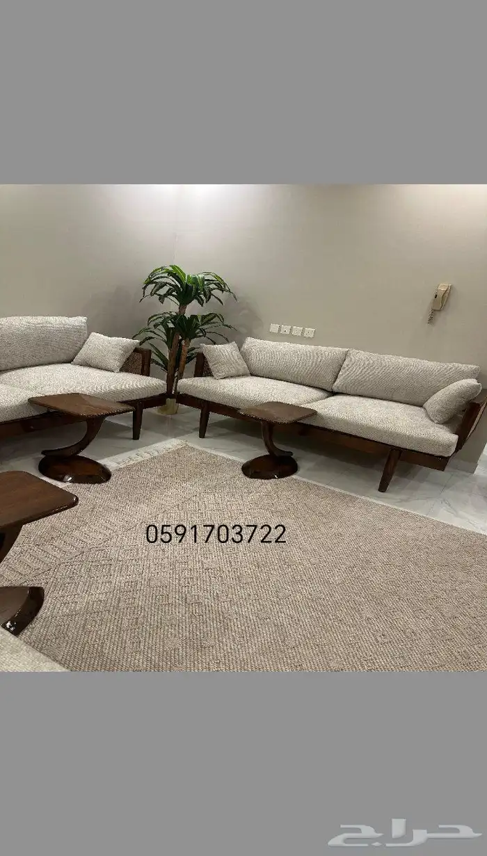 تفصيل مجلس وكراسي اي شكل خشب سوادي البوهيا ورنيش لامع 6