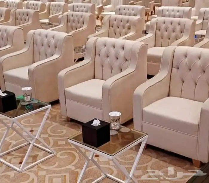 تأجير كراسي ملكي كراسي جلد. كراسي مخمل .كنب .خيام .مكيفات 10