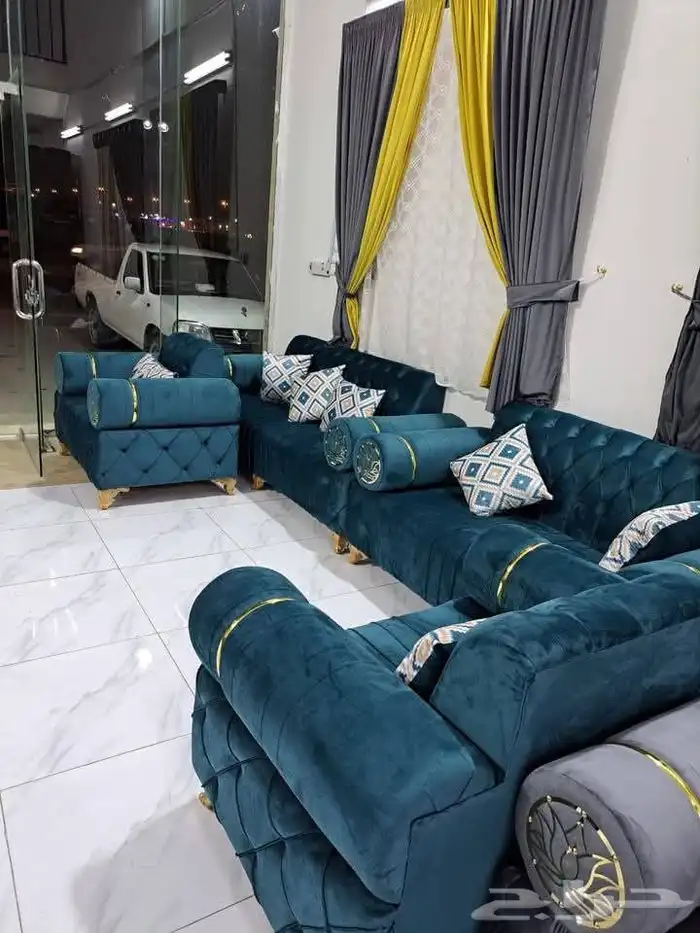 كنب جديد جاهز حرف ال و7نفر 3