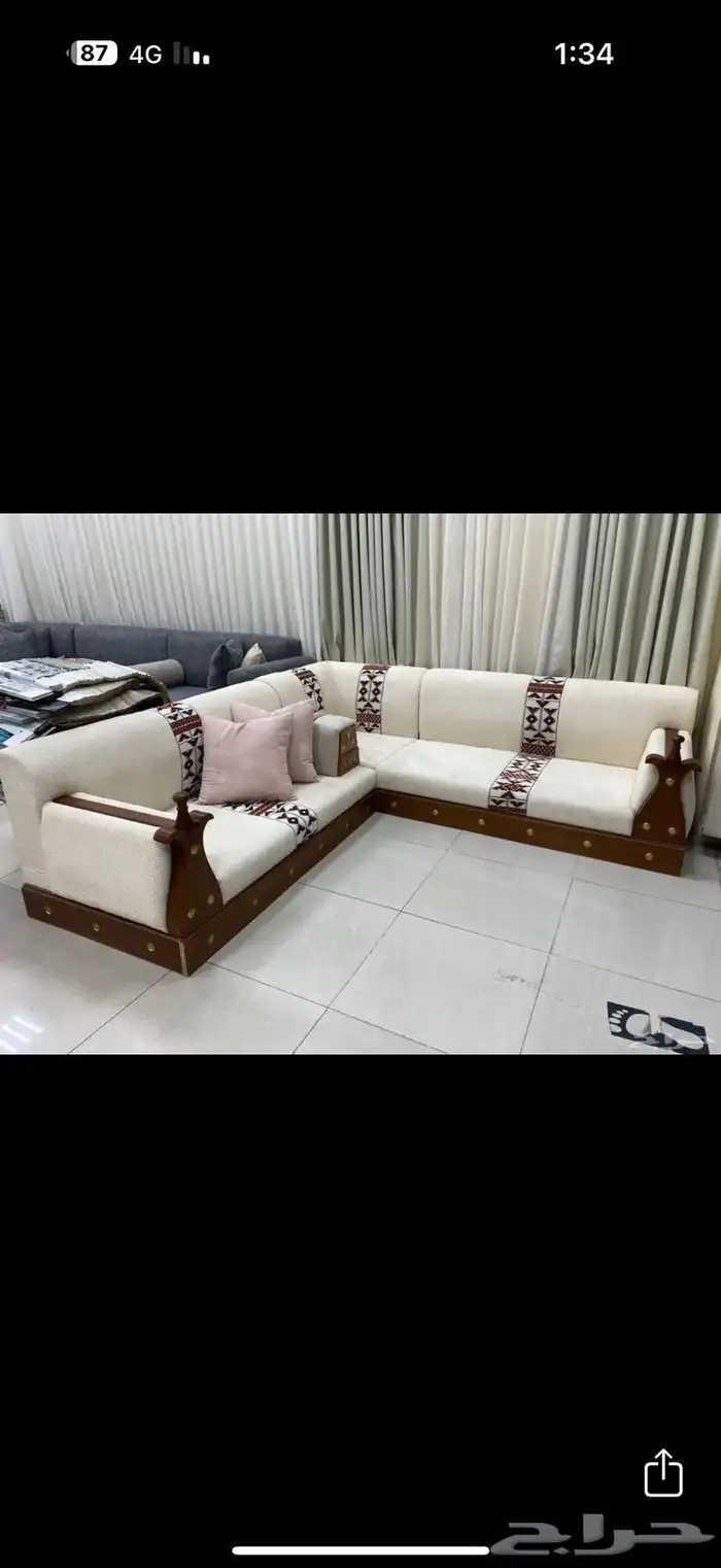 مفروشات الرياض  تفصيل جميع انواع الكنب والجلسات الارضي والس 0