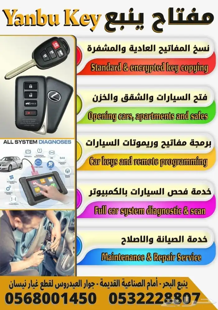 محل مفاتيح ينبع 0