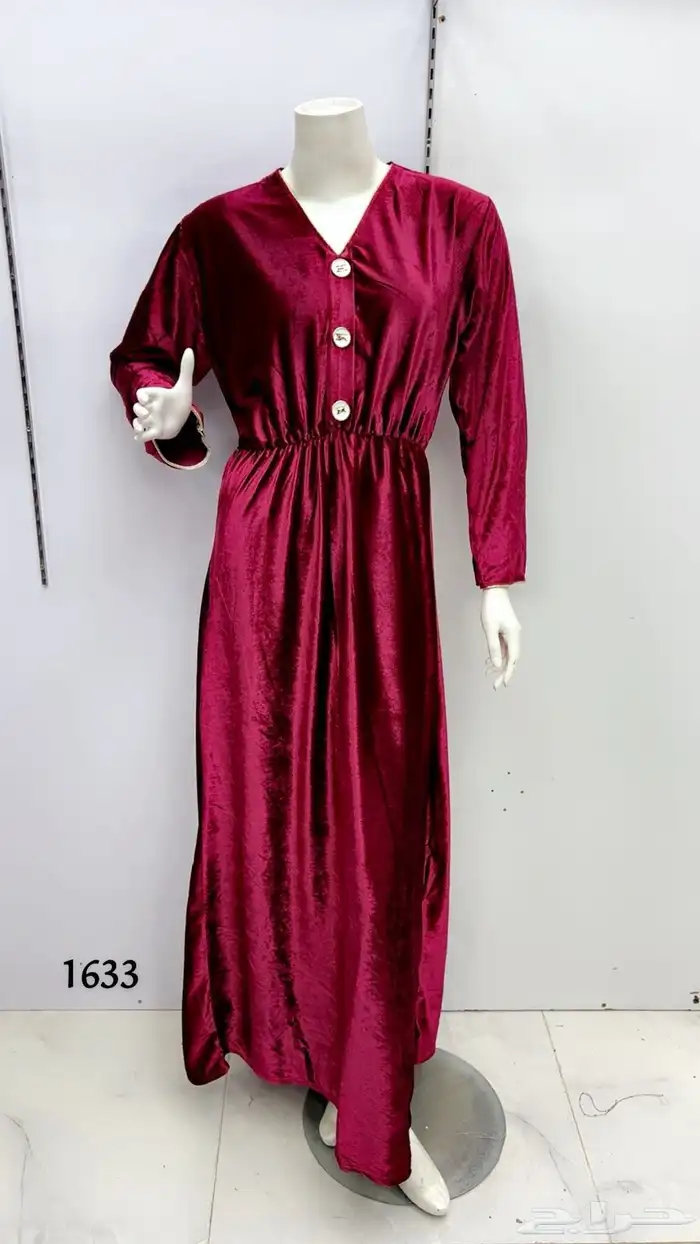 جلابيات شتويه نسائية جمله بدرزن 32