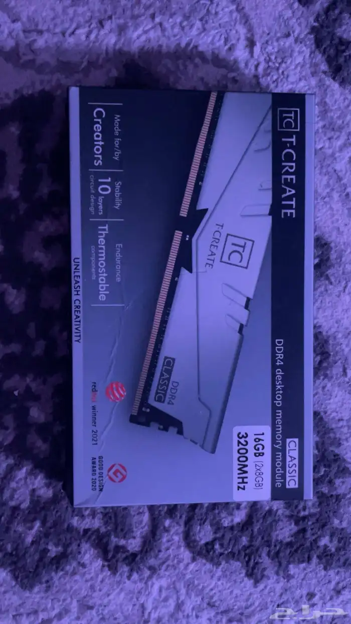 بيع رام DDR4 16GB 3200MHz - T-CREATE Classic 0