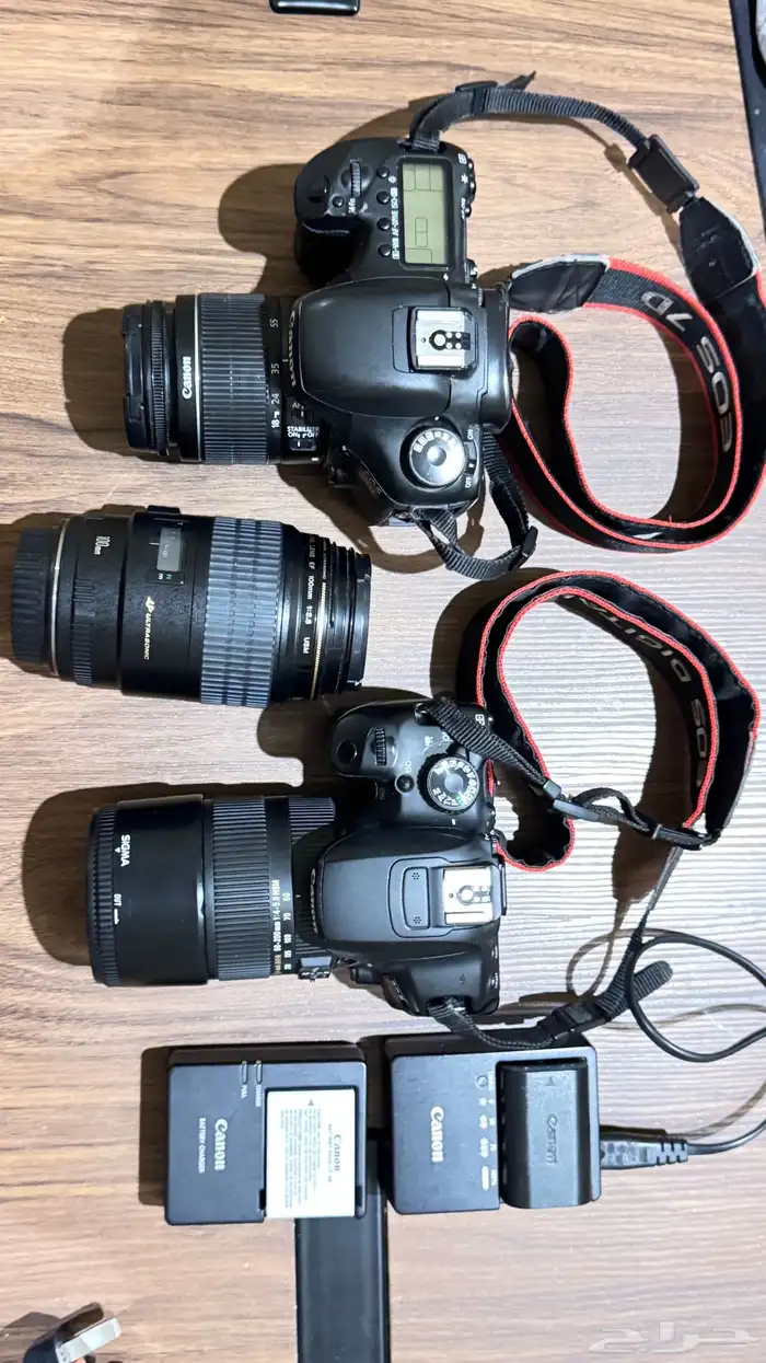 كاميرتين كانون للبيع مع عدسات 2