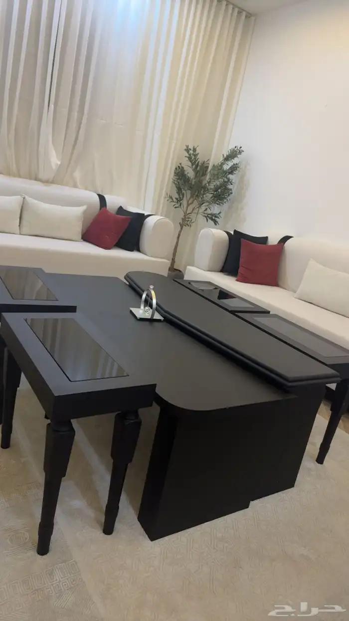 طاولة ضيافة موديل حديث اسود تفصيل جديد 0