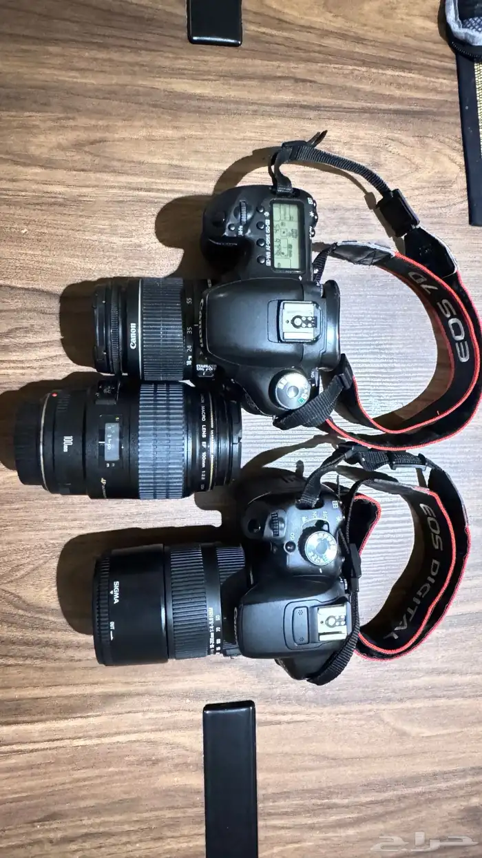 كاميرتين كانون للبيع مع عدسات 1