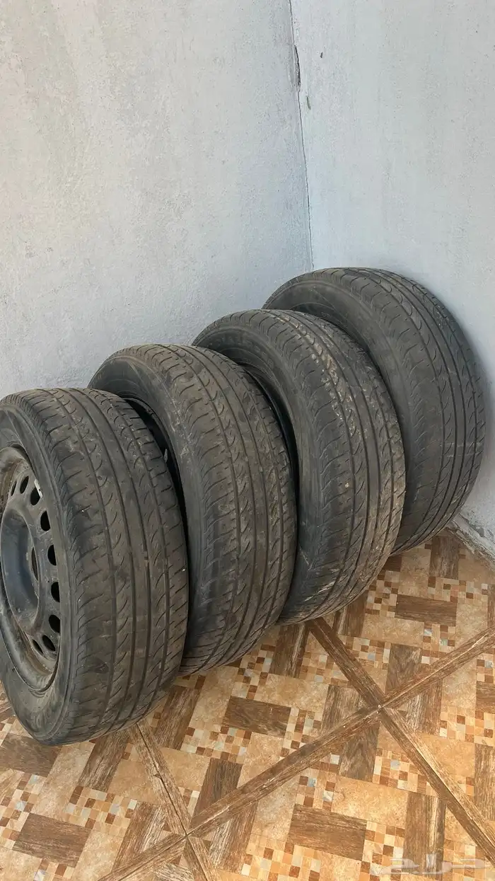 جنوط أوبتيما حديد مقاس 16 مع الكفرات 2