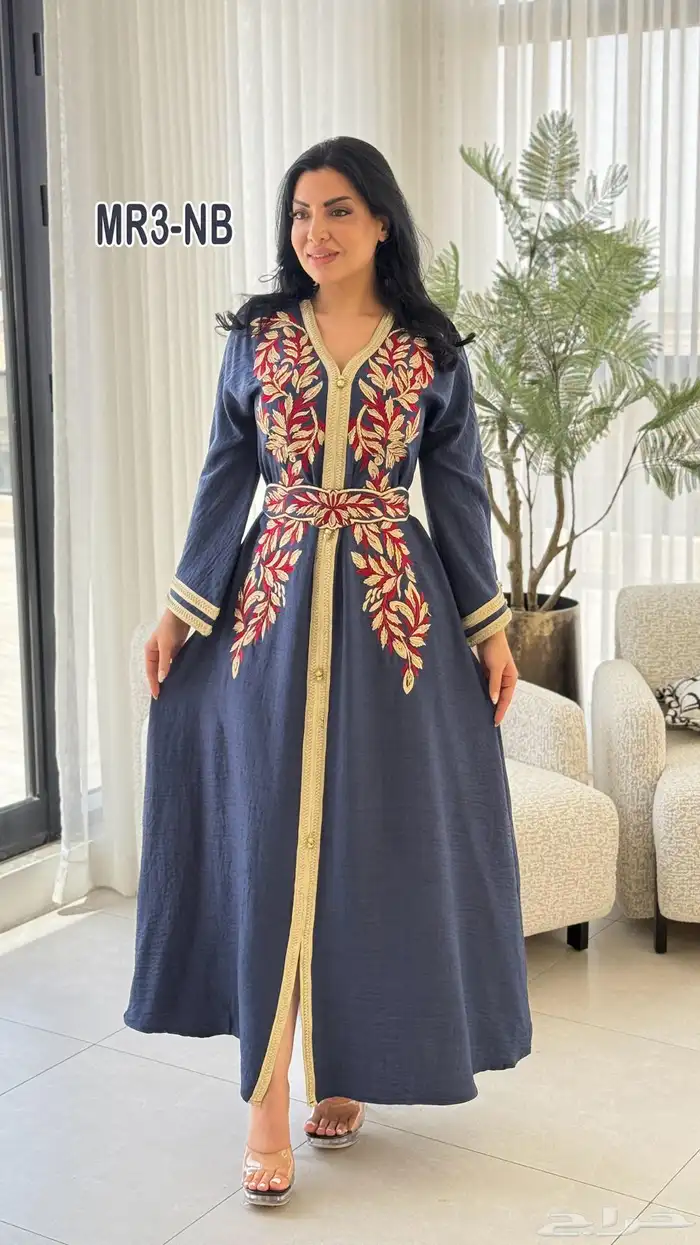 فستان مغربي ملكي مطرز شك 0