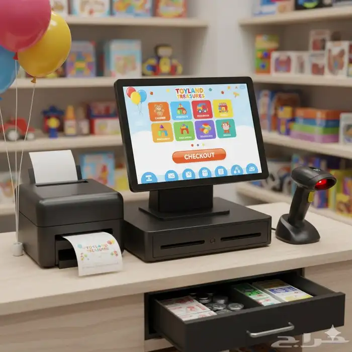 جهاز كاشير لمس لمحل ألعاب الأطفال 0