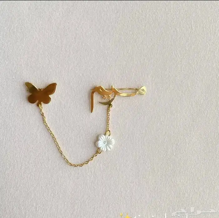 أجمل بروشات بالاسم مطليه بالذهب صمم اسمك وا اسم من تحب 1