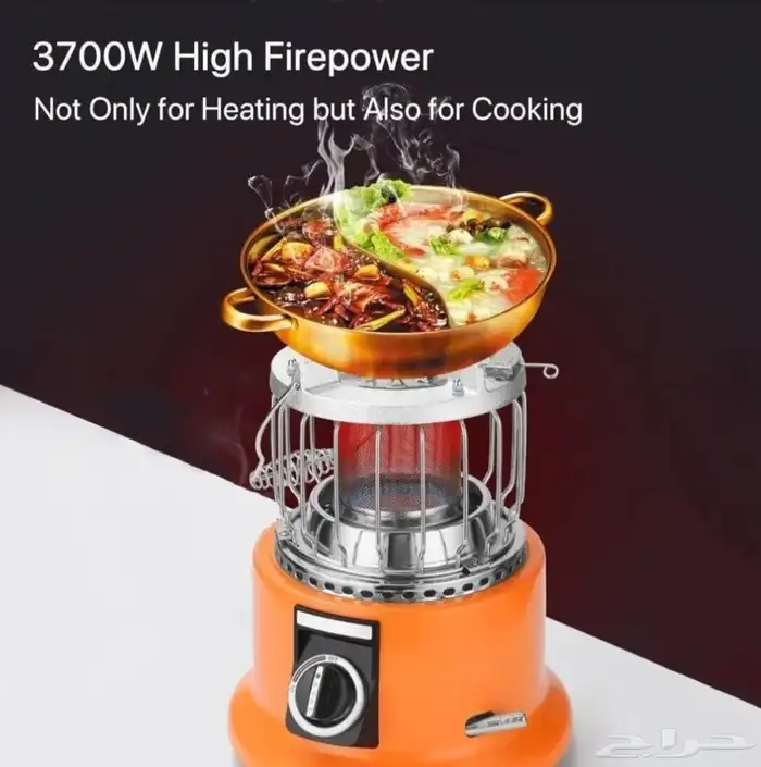 دافور موقد ودفاية غاز متنقلة حجم متوسطة CAMPING FAMILY 1