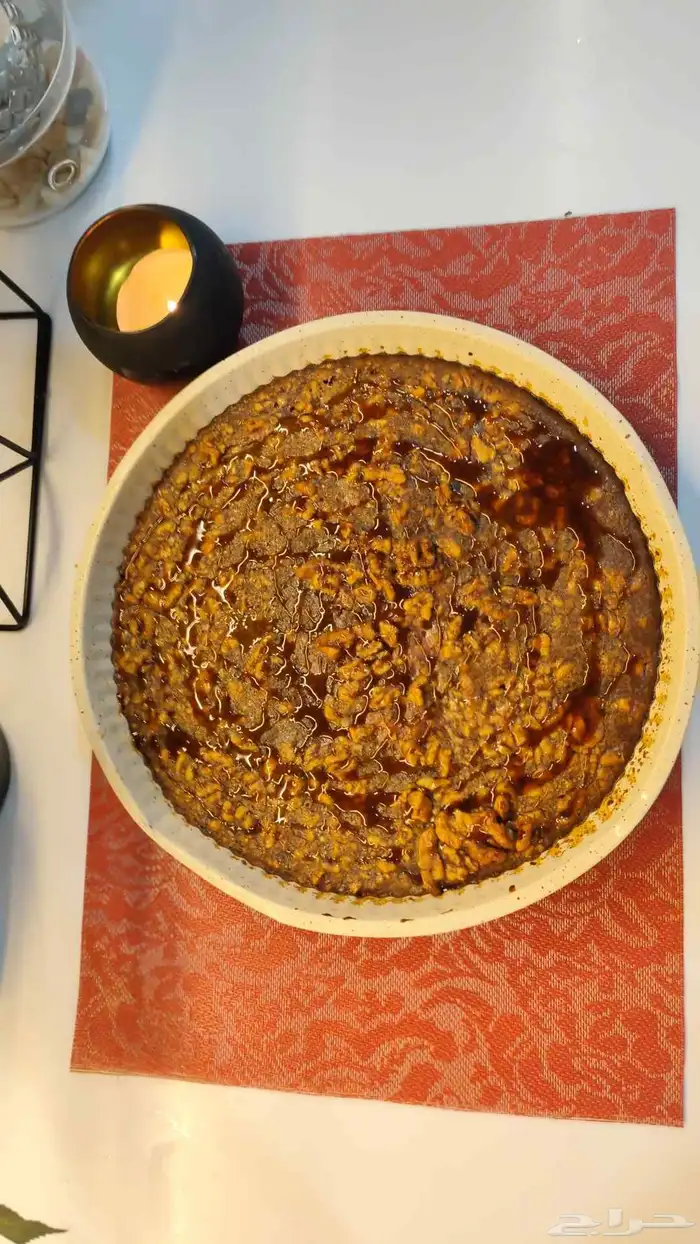 يتوفر تارت الجوز كاملة تكفي 8-10 قطع 1