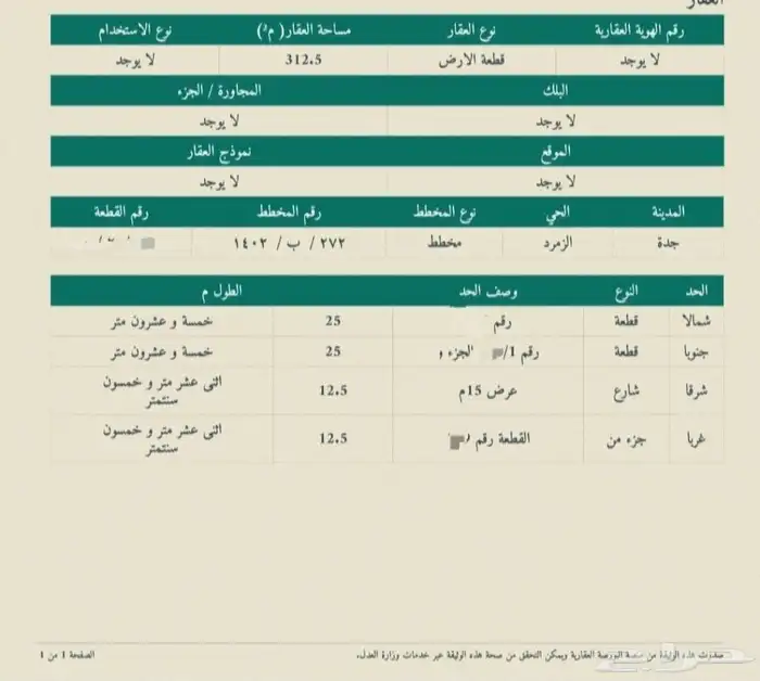 للبيع اراضي سكنية مدينة جدة-أبحرالشمالية حي الزمرد الصواري 5