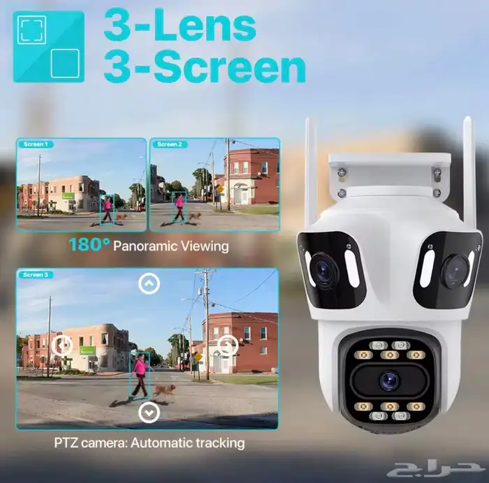 Three Lens ptz ip wifi cemera 1