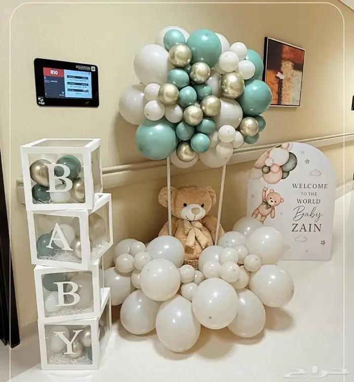 تنسيق بالونات لاعياد الميلاد 0