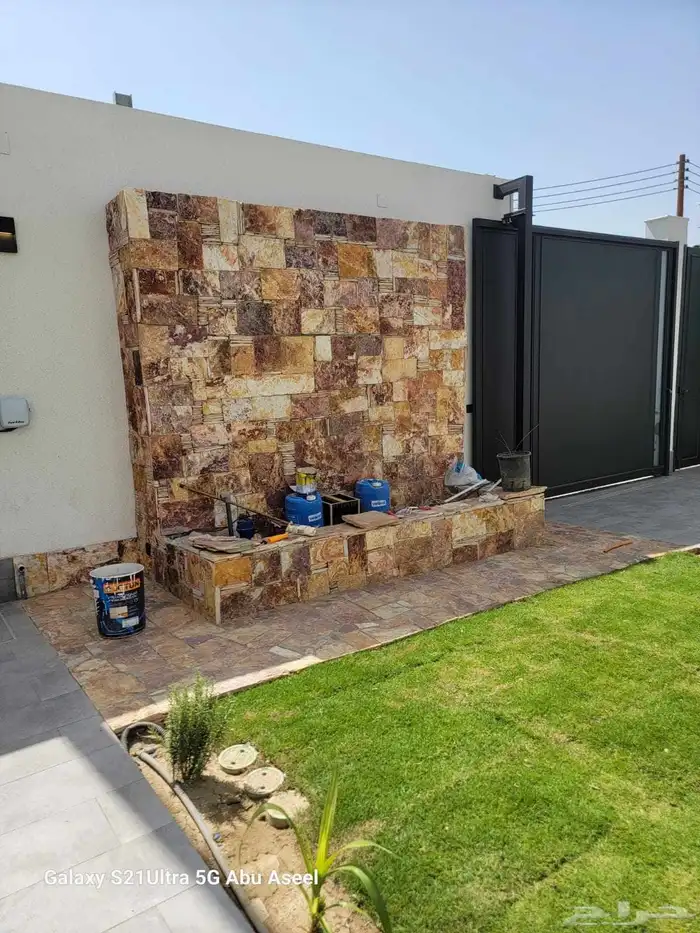 تلبيس الحجر وترميم البيوت القديمه وربراب ارضيات 1
