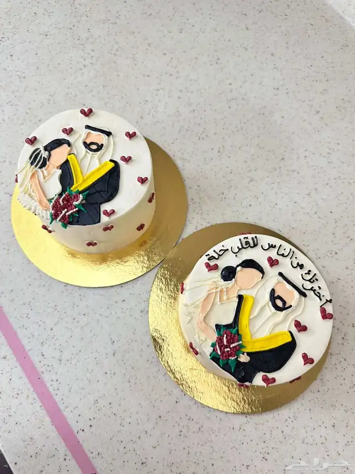 كيكات كوريه وتنسيق ورد المق الوردي 3