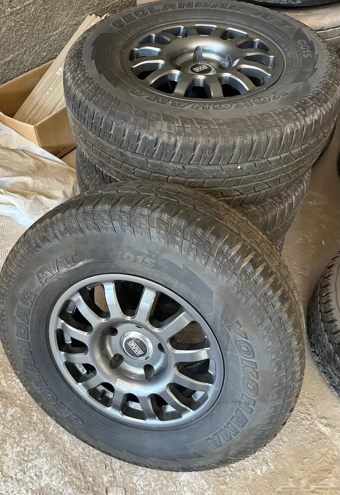 جنوط لاندكروزر برايد دكار اصليه وكفرات يوكوهاما 4