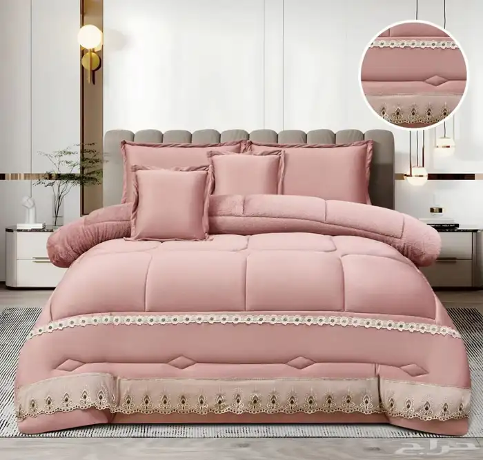 طقم دانتيل فروه فاخر شتوي 6قطع عرض 200ريال شامل التوصيل 7