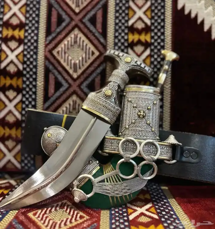 خنجر شييه القرن فضة مخلوط للبيع 2