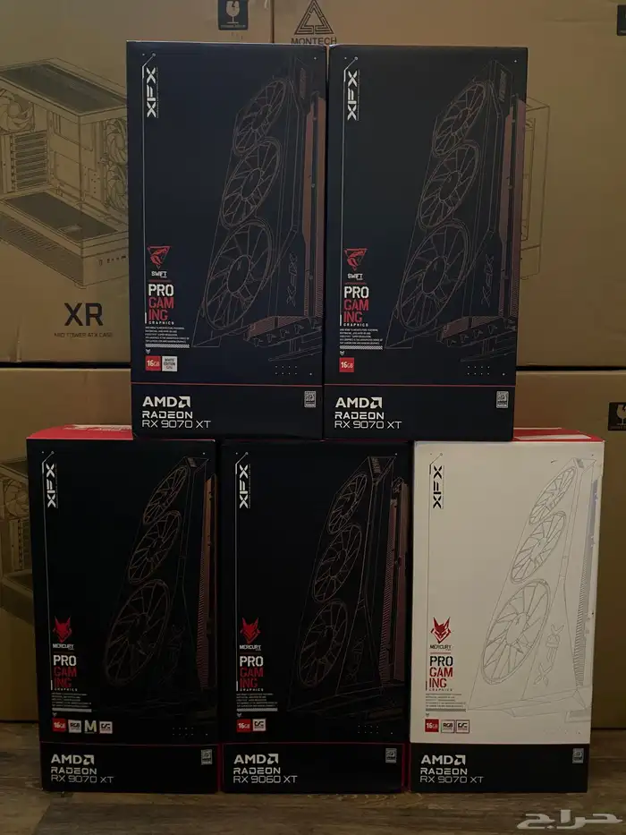 كروت شاشة 9060xt 16GB 9070XT 16GB 5070TI 4