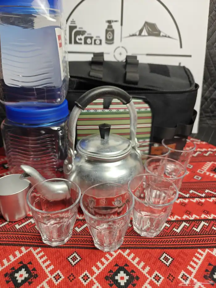 عزبة شاي كامله مع اغراضها 2