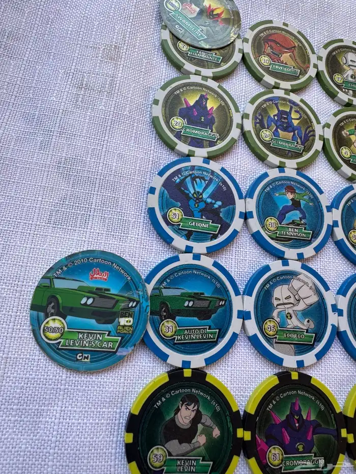 بطايق Ben 10 إصدار 2010 شبيهة نسخة البطل 7