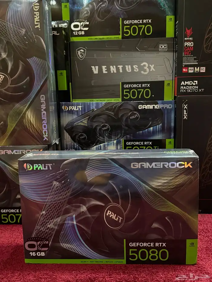 كروت شاشة 9060xt 16GB 9070XT 16GB 5070TI 18