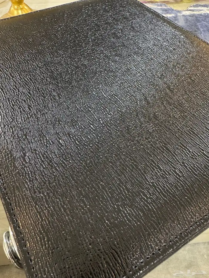 صندوق عرض مجوهرات فخم جلد أسود ومخمل داخلي   جديد 3