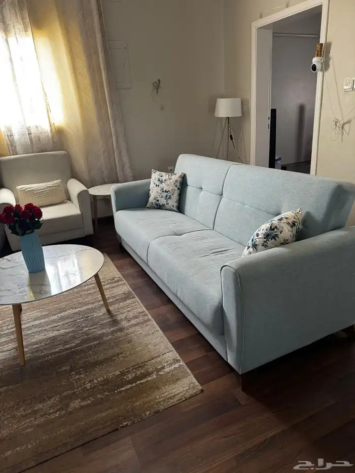 كنب من هوم بوكس قطعتين مع فرشه وطاولات مكة 0