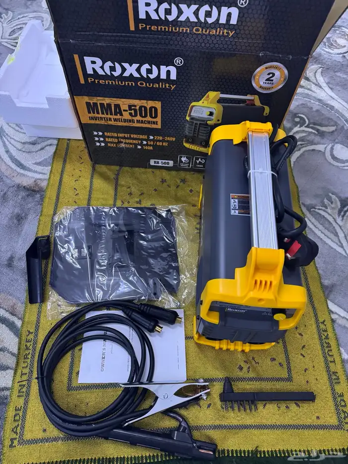 للبيع مكينه لحام كهربائية جديد بكرتونة مقاس صغير 500 امبير 4