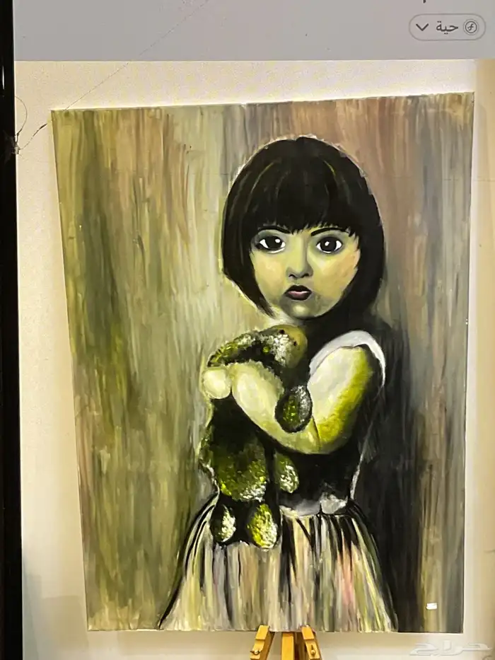 لوحات ورسومات فنيه مرسومه بيد فنان وملونه 7