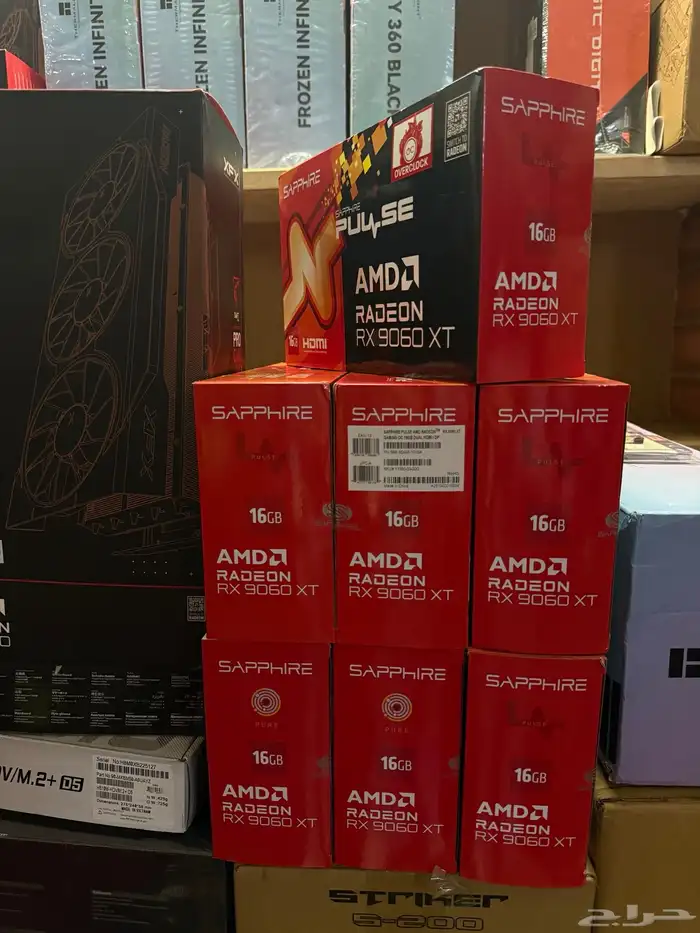 كروت شاشة 9060xt 16GB 9070XT 16GB 5070TI 9
