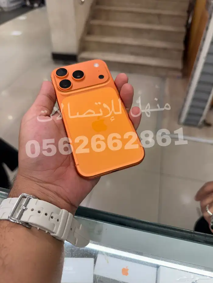 للبيع ايفون 17 برو 512 مستخدم نظيف برتقالي 0