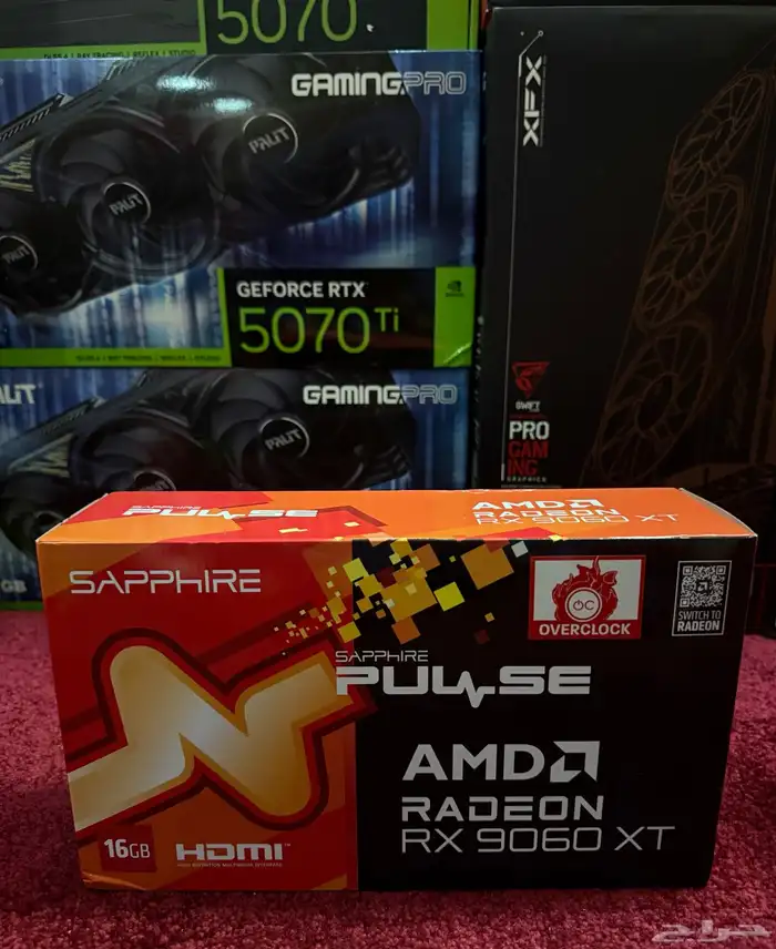 كروت شاشة 9060xt 16GB 9070XT 16GB 5070TI 16