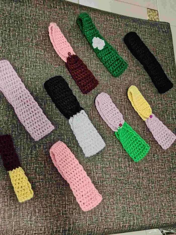 ربطات شعر كروشيه  الدلم  الخرج  الرياض  ألوان 4