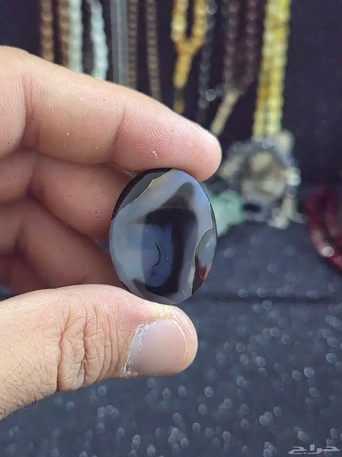 حجر عقيق مصور حورية 1