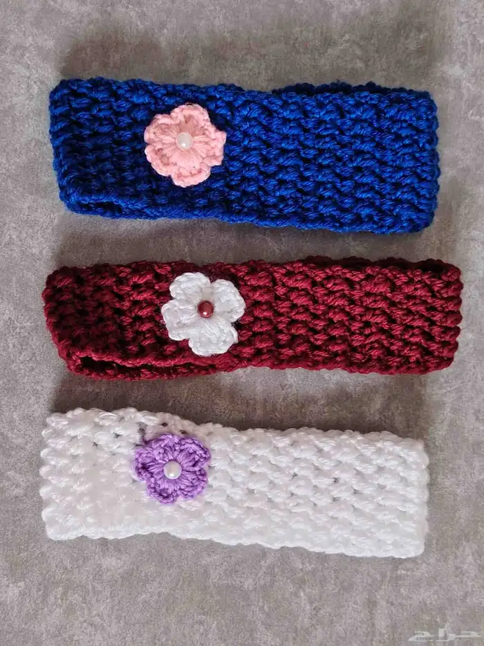 ربطات شعر كروشيه  الدلم  الخرج  الرياض  ألوان 0