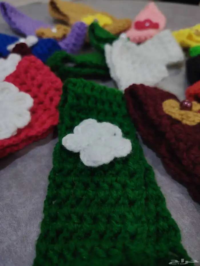 ربطات شعر كروشيه  الدلم  الخرج  الرياض  ألوان 2