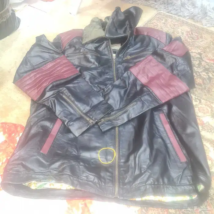 جاكيت جديد جلدي طبيعي فاخر من ماعز كشمير الجبلي مبطن بصوفه 3