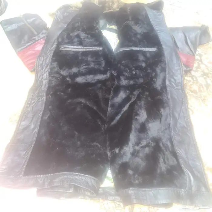 جاكيت جديد جلدي طبيعي فاخر من ماعز كشمير الجبلي مبطن بصوفه 1