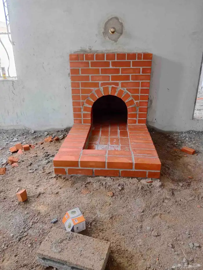 بيوت شعر مشب نار مشب رخام قرميد جمالون تلبيس قماش 2