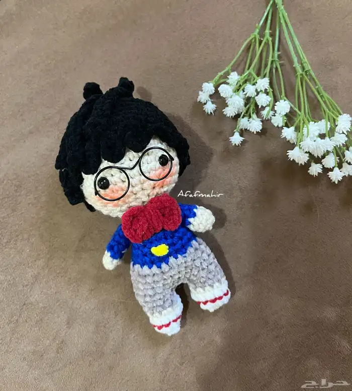 ميدالية المحقق كونان كروشيه صغيرة الحجم 0