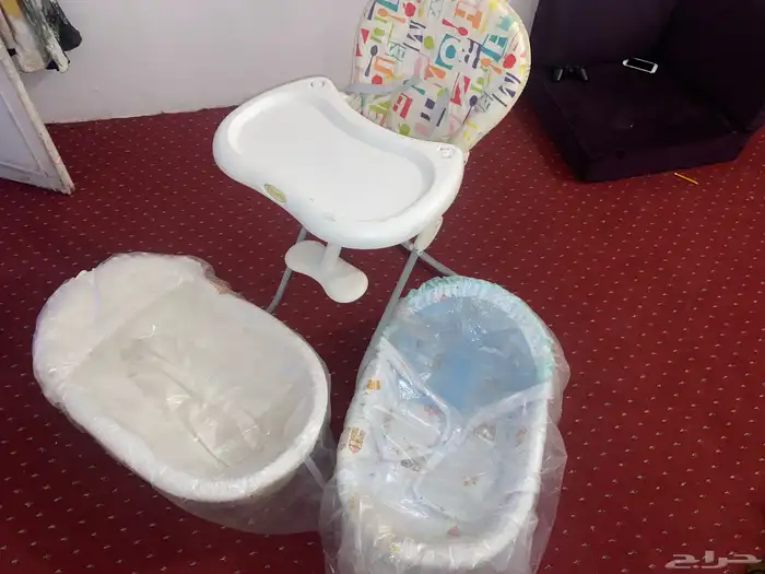 سريرين أطفال ومقعد 0