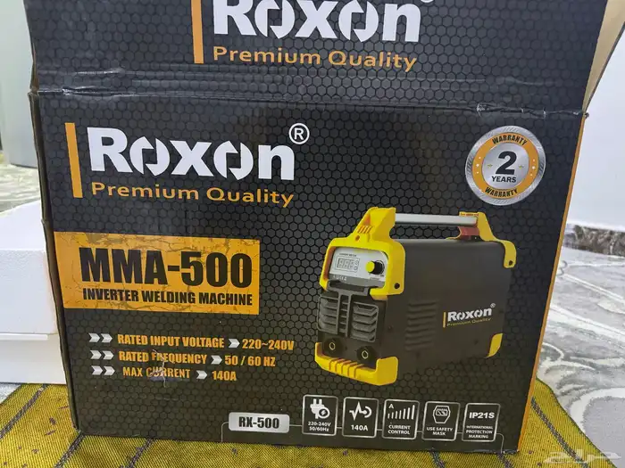 للبيع مكينه لحام كهربائية جديد بكرتونة مقاس صغير 500 امبير 1