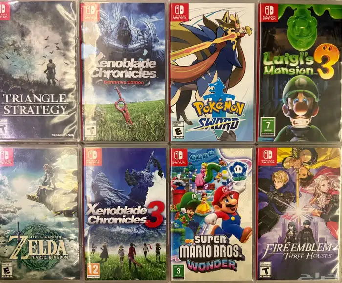 اشرطه نوتيندو سويتش Switch لعدم الحاجة ونظيفة 0