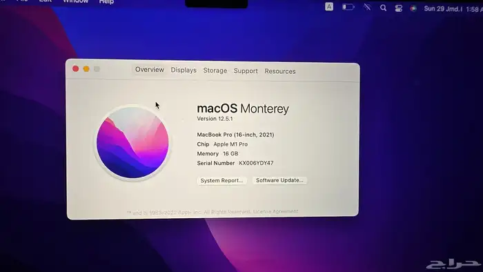MacBook Pro M1 Pro 16-inch شبه جديد 1