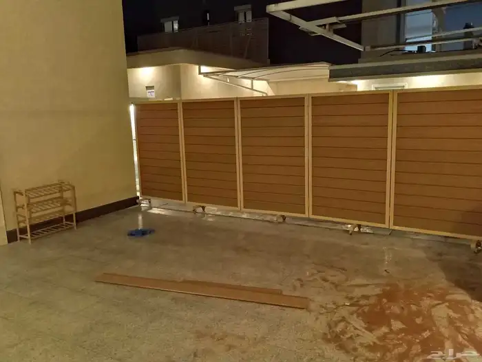 عمل حاجز متحرك بديل خشب 2